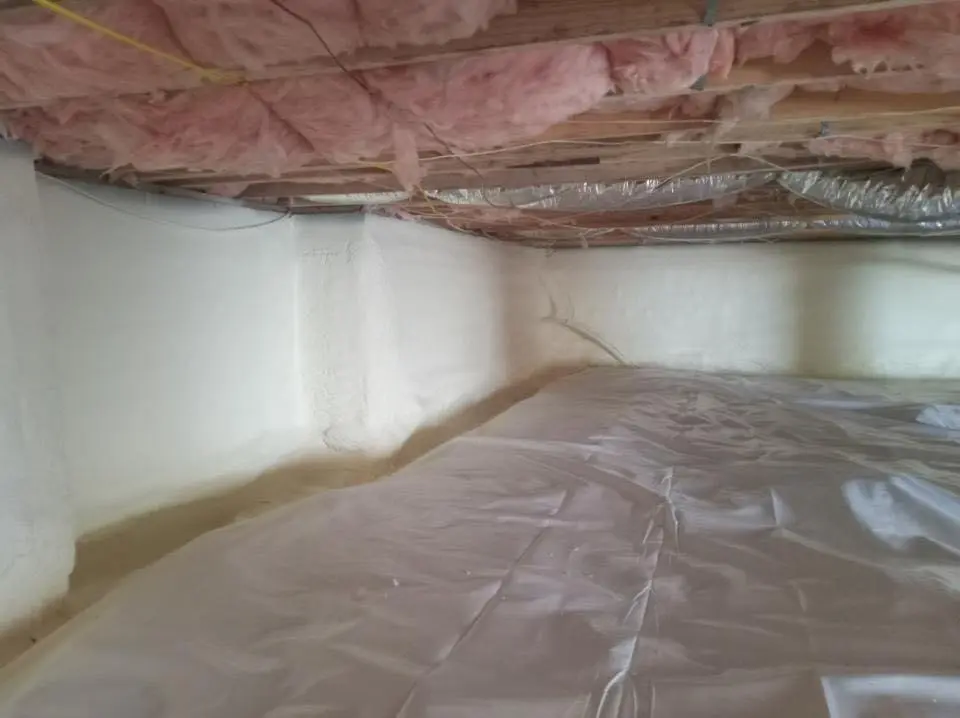 Crawl space encapsulation with closed-cell spray foam for Roof Maintenance in North Palm Beach